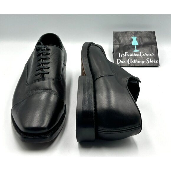 Thursday Men\'s Black Leather Everyday Cap Toe Oxford  Dress Shoes Size 8 3269 main image 14